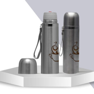 Termo Térmico para Café – Acero Inoxidable Personalizable (Plateado)