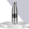 Botella Térmica de Acero Inoxidable – Personalizable (Plateada)