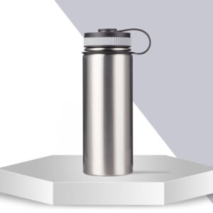 Botella Térmica de Acero Inoxidable – Personalizable (Plateada / Sublimación Parcial)