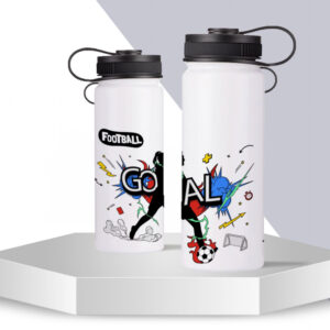 Botella Térmica de Acero Inoxidable – Personalizable (Blanca / Sublimación Parcial)