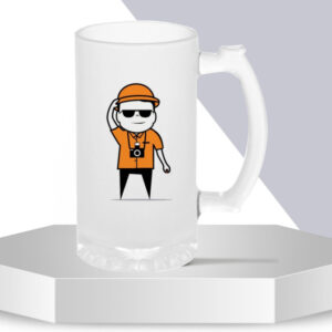 Jarra de Cristal Frosted para Sublimación Parcial – Personalizable