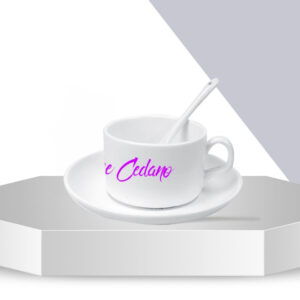 Taza Blanca – Set de Té Personalizable